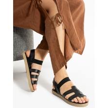 Siyah Biye Kadın Sandalet