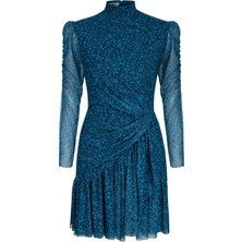 Ramus Dress Mavi Çiçek
