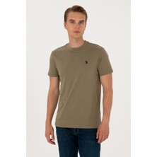 U.S. Polo Assn. Erkek Regular Fit Bisiklet Yaka Vizon Basic Tişört 50298015-VR052