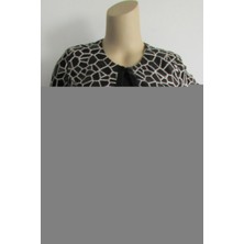 Büyük Beden 3958 Siyah Ceket+Bluz Takım