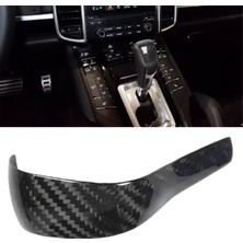 Karbon Fiber Vites Topuzu Kapağı Parlak Siyah Iç Mekan Vites Kolu Topuzu Iç Mekan Porsche Cayenne 958 2011-17 (Yurt Dışından)