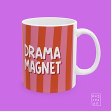 Drama Magnet Yazılı Eğlence ve Mizah Temalı Hediyelik Porselen Kahve Kupası