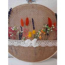 Kır Baharı / Kasnakta Şoklanmış Çiçekler Boyut 27 cm