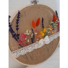 Kır Baharı / Kasnakta Şoklanmış Çiçekler Boyut 27 cm