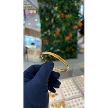 Kuyumcu Nurettin 7 gr (GRAM) Aynalı Sazan Şarnel Yatırımlık İşçiliksiz Bilezik 22 Ayar Altın