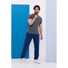 Piyera Erkek Battal Beden Antrasit Bisiklet Yaka T-Shirt Alt-Üst Takımı - 130