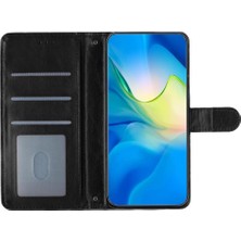 IPhone 16 Kart Yuvaları Tutucu Manyetik Folio Tpu Darbeye Pu Için Flip Case (Yurt Dışından)