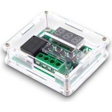 W1209 Dijital Termostat Sıcaklık Kontrol Devresi Sensörlü + W1209 Termostat Için Pleksi Kutu