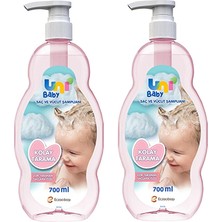 Uni Baby Kolay Tarama Saç ve Vücut Şampuanı 700 ml 2 Adet