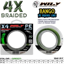 Wily Bango 4 Kat Ip Misina 150 mt Yeşil