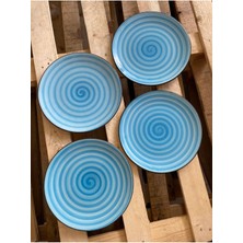 6 Kişilik Renkli Servis Tabağı 26CM