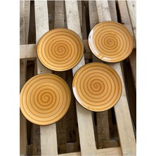 6 Kişilik Renkli Servis Tabağı 26CM