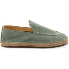 Yeşil Leather Erkek Espadril E01558000102