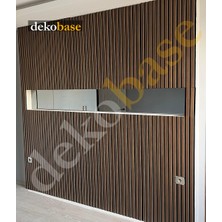 Dekobase Ceviz (2 Adet) 60X240CM Yeni Nesil Akustik Ahşap Duvar Paneli