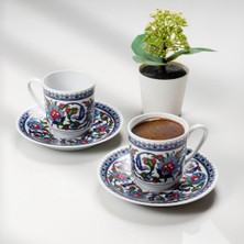 Güral Porselen Gözde Double 4 Parça 2 Kişilik Kahve Fincan Takımı 60932