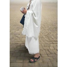 Tawlu |  Pamuk | 100 x 210 cm | Gramajlı | Organik | 2 Parça | Pvc Çantalı |yetişkin Ihram Seti
