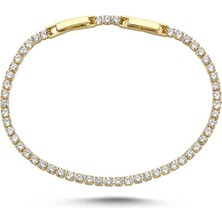 3mm 14K Rengi Su Yolu Bileklik
