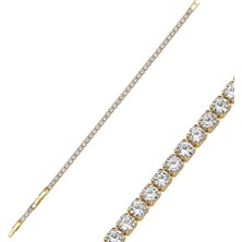 3mm 14K Rengi Su Yolu Bileklik