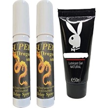 Bonie 2 Adet Dragon Gecktr Sprey + Playboy Lubricant Jel