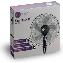 Joysidea 16'' Siyah Ayaklı Vantilatör