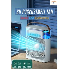 Kablolu Vantilatör Masaüstü Süper Sessiz Fan Su Püskürtmeli Mini El Mf Hava Serinletici Nemlendirici