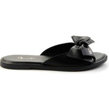 Siyah Leather Kadın Terlik K04507101803