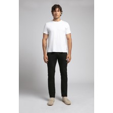 Lee Cooper Marco Normal Bel Dar Kesim Düz Paça Siyah Erkek Jean Pantolon