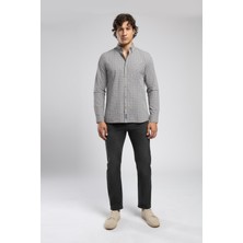 Lee Cooper Rico Yüksek Bel Normal Kesim Düz Paça Gri Erkek Jean Pantolon