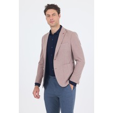 Düz Örme Pamuklu 6 Drop Slim Fit Ceket 1002250114