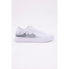 Dijital Baskı Unisex Alex McQueen Beyaz - Püskürtme Desenli Sneaker