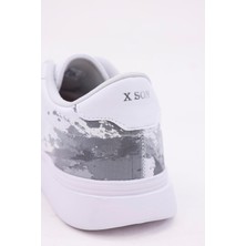 Dijital Baskı Unisex Alex McQueen Beyaz - Püskürtme Desenli Sneaker