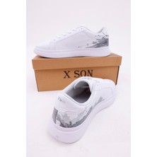 Dijital Baskı Unisex Alex McQueen Beyaz - Püskürtme Desenli Sneaker
