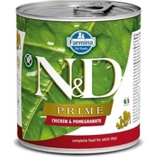 N&d Prime Tavuk ve Narlı Yavru Konserve Köpek Maması 285 gr