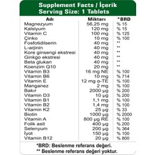 Happymore Multivitamin ve Multimineral Içeren 50 Çentikli Tablet Takviye Edici Gıda