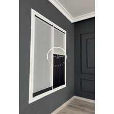 Serin Home Collection Gece Gündüz Katlanabilir Antrasit Çiftli Plise Perde, Cam Balkon Perdeleri, Pvc Pencere Perdeleri