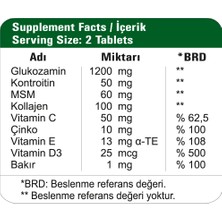 Happymore Glukozamin Sülfat, Kondroitin, Msm ve Tip 2 Kollajen Içeren Takviye Edici Gıda