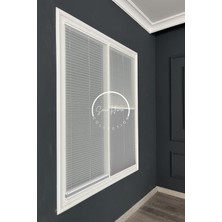 Serin Home Collection Gece Gündüz Katlanabilir Gri Çiftli Plise Perde, Cam Balkon Perdeleri, Pvc Pencere Perdeleri
