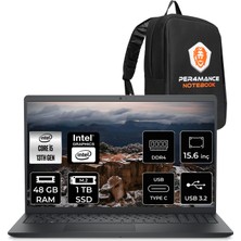 Dell Inspiron 15 3530 Intel Core I5 1334U 48GB 1tb SSD 15.6" Fhd 120Hz Fdos Taşınabilir Bilgisayar & Per4 Çanta I35303401UP343