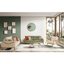 Efes Ahşap Ayaklı 3+3+1 Koltuk Takımı