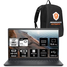Dell Inspiron 15 3530 Intel Core I7 1355U 48GB 1tb SSD 15.6" Fhd W11H Taşınabilir Bilgisayar & Per4 Çanta I35301103UP393