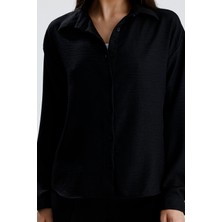 Sienza Kadın Oversize Alt Üst Takım – Gömlek ve Lastikli Pantolon Ikili Set