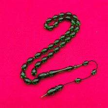 Su Yeşili Usta Işi Sıkma Ateş Kehribar Tesbih