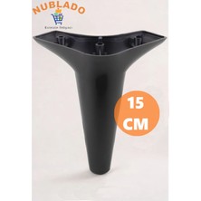 Aspen Lüks Mobilya Kanepe Koltuk Tv Ünitesi Baza Yükseltici Ayağı Ayakları 15 cm Siyah Ayak