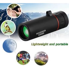Elvinsa Çocuklar Için Eğitici 2 Li Set -Işıklı Mini Cep Boy Zoomlu El Mikroskop Seti + 2000X25 Mini El Dürbünü (Başlangıç Seti)