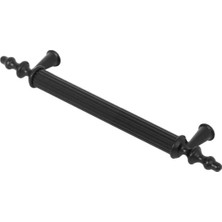 (Sert Plastik) Zeus 128 mm Siyah Mobilya Çekmece Mutfak Dolap Kapak Dolabı Kulpu Kulbu Kulpları