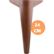 Aspen Lüks Mobilya Kanepe Koltuk Tv Ünitesi Konsol Yükseltici Ayağı Ayakları 24 cm Ahşap Desenli