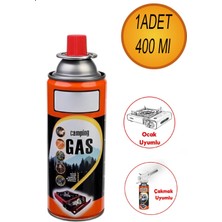 Bro  Kamp Gazı Bütan Propan Gaz Tüpü Portatif Ocak Kartuşu Tek Kullanımlık Pürmüz 400 ml 1 Adet.