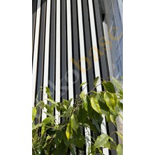 Dekobase Antrasit-Beyaz (2 Adet) 60X240CM Yeni Nesil Akustik Ahşap Duvar Paneli