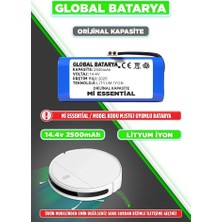 Global Batarya Xiaomi Mi Vacuum Mop 2in1 Essential Akıllı Robot Süpürge Bataryası Model: Mjstg1 14.4V 2500MAH Pil
