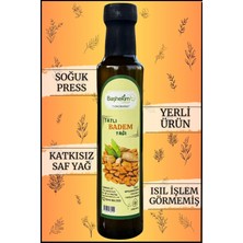 Tatlı Badem Yağı 250 ml Soğuk Press Katkısız Saf Seyreltilmemiş Yerli Üretim Isıl Işlem Görmemiş
